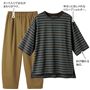 ブラウンオリーブ(トップス:ブラウン×ターコイズブルー)