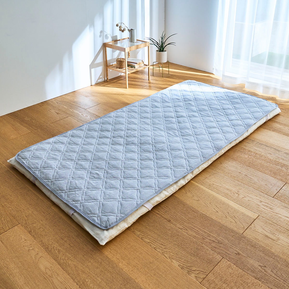 綿麻素材のナチュラルパッドシーツ - 寝具の通販ならセシール(cecile)