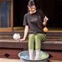 チャコールグレーコーディネート例