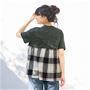 バックスタイル:ブラック系<br>(Tシャツ部分:チャコールグレー)