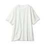オフホワイトのTシャツ付き 全色共通 一枚でも重ね着でも使えて着回しやすい