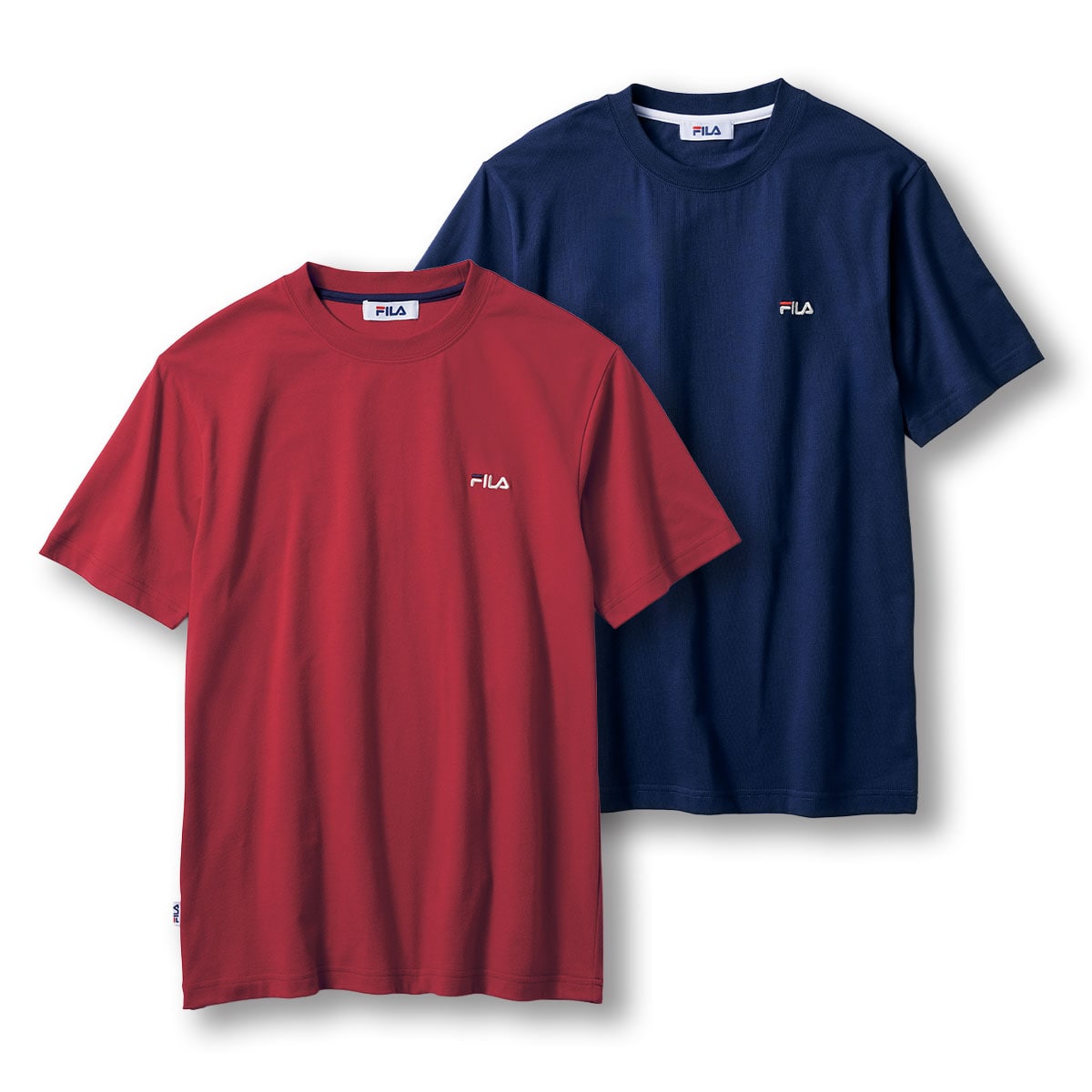 ドライ・刺しゅうワンポイント半袖Tシャツ(フィラ)(吸汗・速乾機能付き