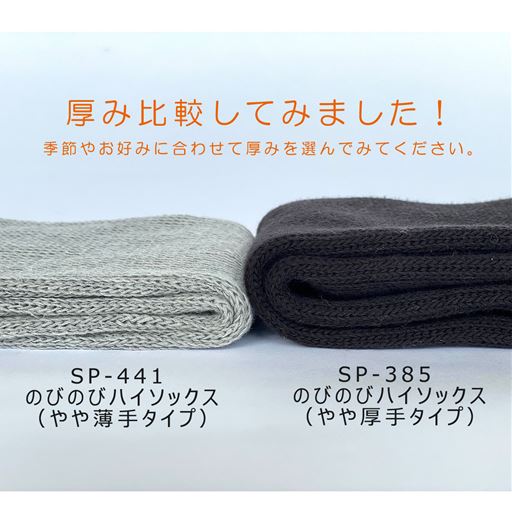 同シリーズ商品との厚み比較。