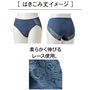 バックレースがぴったりフィットしてアウターに響きにくい。