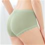 ヒップもまあるくぷるん。3Dヒップ<br>ミストオリーブ 着用例<br>(1)脇の縫い目がないからゴロつきにくい。