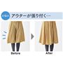 アウターの張り付き対策に!<br>静電気や汗などでアウターが張り付く不快感を軽減。さらりとした肌触りで夏も快適に過ごせます。