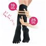 足の指の間の汗を吸収するからムレ対策に。踏ん張りがきく5本指のアシスキット。