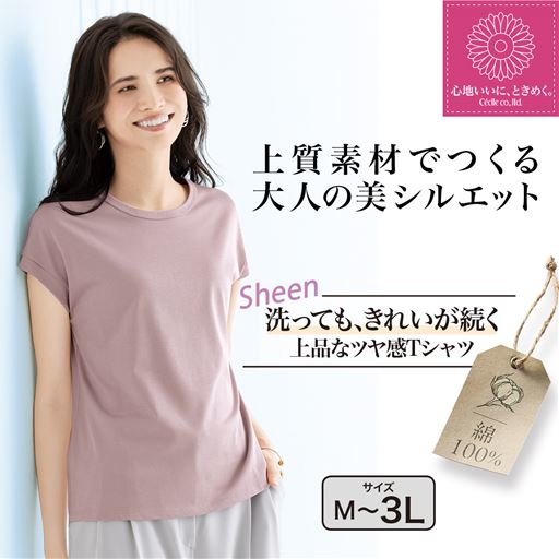 キレイが続くTシャツ(綿100%)