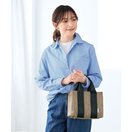 グレージュ<br>2way仕様で手提げに