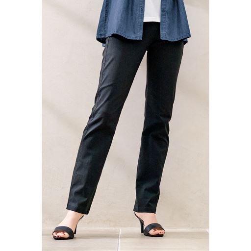 綿混ハイパーストレッチストレートパンツ(吸汗速乾・ヨコストレッチ)