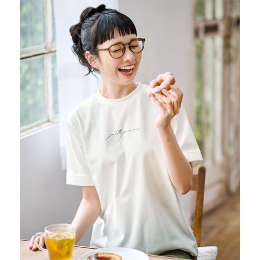 大人ロゴTシャツ(UVケア・接触冷感・洗濯機OK)