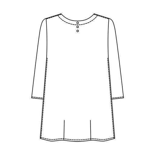 バックススタイル<br>※後ろに刺しゅうはありません。