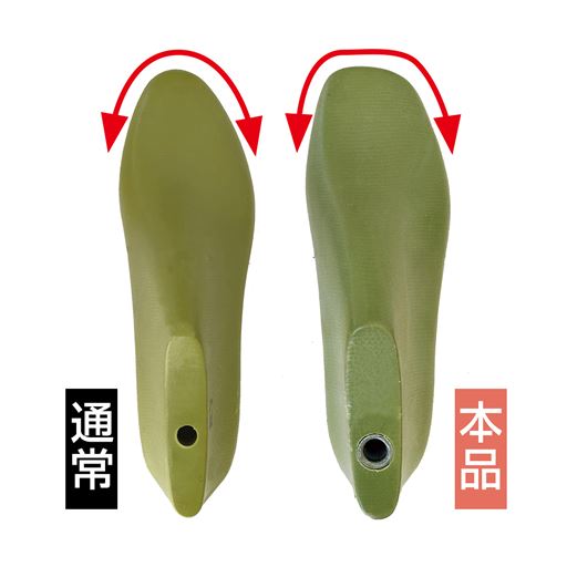 つま先ゆったりラクなはき心地 つま先にかけてゆったりさせた独自の縫製を採用。4E幅広設計で窮屈感を軽減。