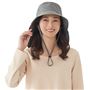 持ち運びしやすくお出かけの際にも便利です。 グレー着用例