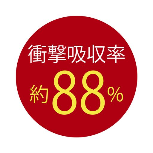 着地の衝撃を吸収し足裏の負担を軽減 ウォーキングしたくなるこだわりソールクッション性の高い2層のソールが衝撃を和らげて足裏の負担を軽減 <br>※一般財団法人 化学物質評価研究機構調べ。