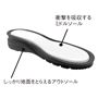※イメージ <br>衝撃を吸収する ミドルソール しっかり地面をとらえるアウトソール