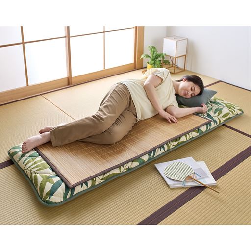 B(60×120) ブラウン <br>お使いのごろ寝長座布団に敷けばひんやり夏仕様に早変わり!