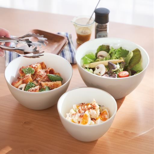 洗い物がグッと減る! 便利に使える抗菌耐熱レンジザルボウル5点セットです。