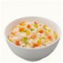 野菜ピラフ<br>優しい色合いの野菜ピラフでほんのり甘く、食べやすいごはんです。
