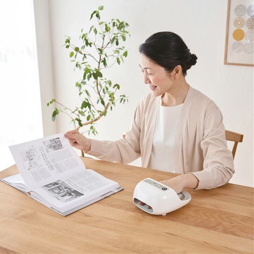 充電式でコードレスタイプだからどこでも使える!
