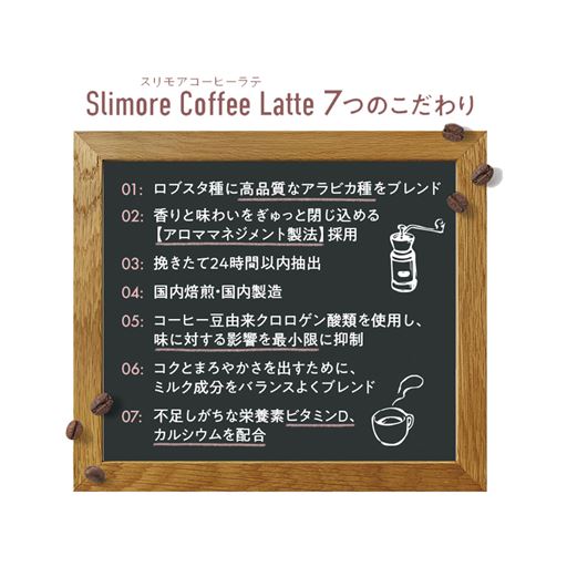 Slimore Coffee Latte 7つのこだわり