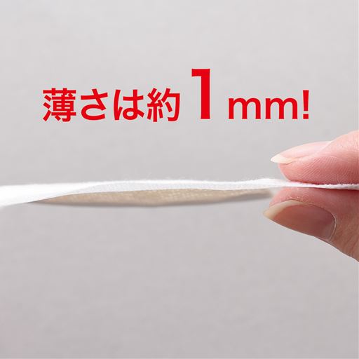 薄さは約1mm!