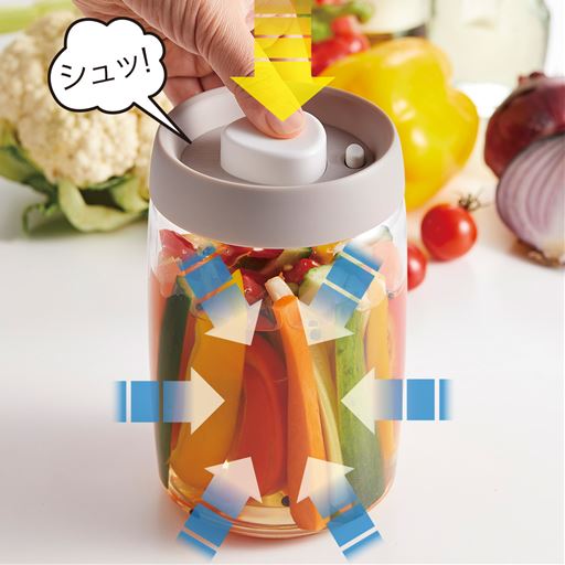 押すだけ簡単真空キャニスター