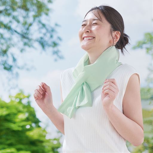 ミント<br>クールタオルと氷のうがひとつになってひんやり長続き!