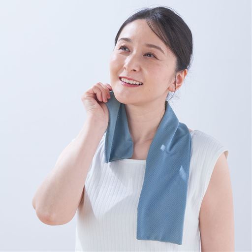 ブルー<br>クールタオルとしても使える!