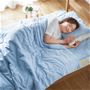 ブルー ※商品はパッドシーツです。 <br>汗ばむ夜も、ひんやりサラサラ♪