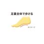足裏全体で体重を支えられる靴型設計。