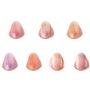 (上段:左から)Aほんのりピンク、Bクリア、Cほんのりベージュ<br>(下段:左から)Dラベンダー、Eサーモンピンク、Hピンクベージュ、Iほんのりローズ