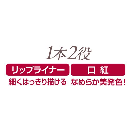 1本2役 リップライナー 口紅