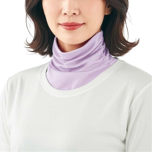 ペールラベンダー 重ね着風でおしゃれな装い!