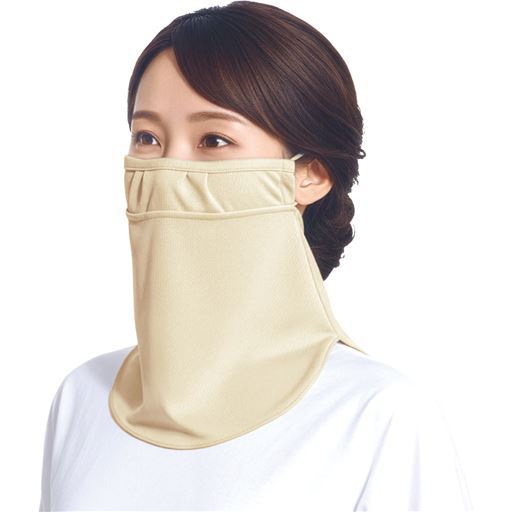 放熱吸汗息苦しくないフェイスカバー