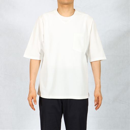 (カットソー)フロント<br>ホワイト