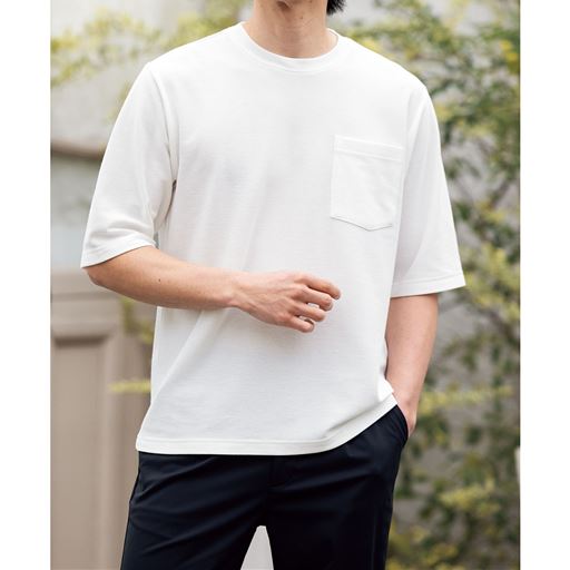 (カットソー)ホワイト コーディネート例