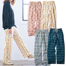 可愛い柄の冬のあったかネルパンツ(綿100%・ルームパンツ) 口コミ