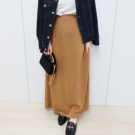 カットソーロングスカート セシール Cecile