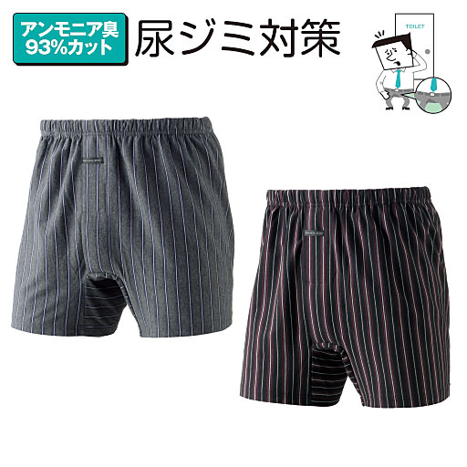 ニットトランクス 男の安心 尿ジミ対策 セシール Cecile ニットトランクス 男の安心 尿ジミ対策 セシール Cecile