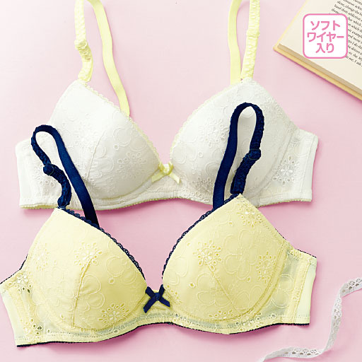 3 4カップブラジャー ワイヤー入り セシール Cecile