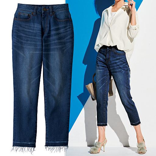 カットオフデニムパンツ セシール Cecile