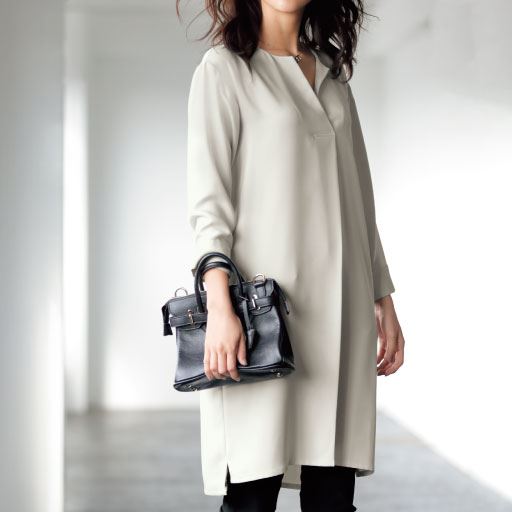大人上品なチュニックワンピース セシール Cecile