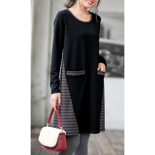 配色切替ワンピース セシール Cecile