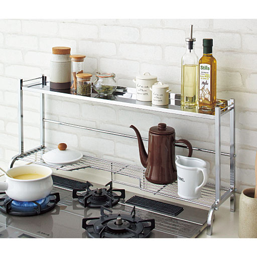 コンロ奥ラック2段 セシール Cecile