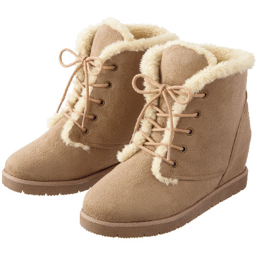 レースアップムートン風ブーツ セシール Cecile レースアップムートン風ブーツ セシール Cecile