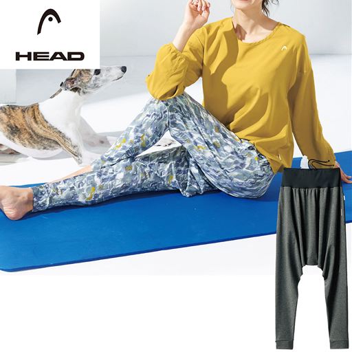 サルエルヨガパンツ Head Uvカット 吸汗速乾 セシール Cecile