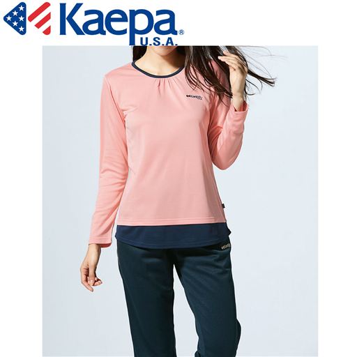 クルーネック長袖tシャツ Kaepa Uvカット セシール Cecile クルーネック長袖tシャツ Kaepa Uvカット セシール Cecile