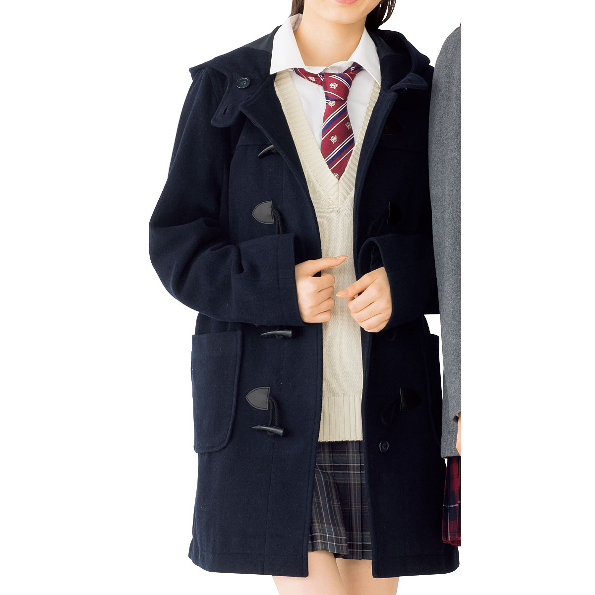静電気防止機能付き 定番ダッフルコート スクール 制服 学校制服の通販ならセシール Cecile