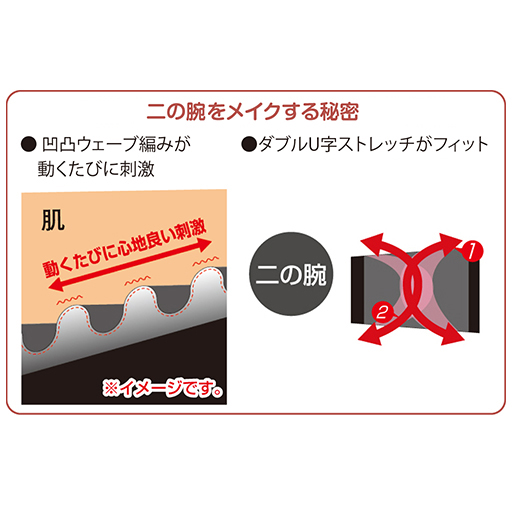 二の腕すっきりスリムシェイパー 2枚1組 セシール Cecile